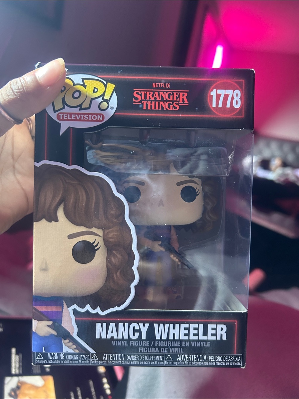 Funko Nancy Wheeler Pop! Figure - Brown Hair, Purple Outfit